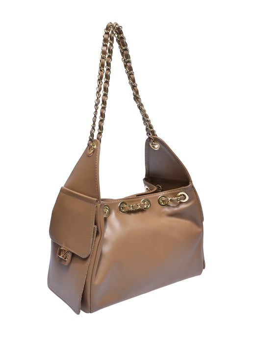 Anna Luchini Beige Bolso de cuero - Image 2