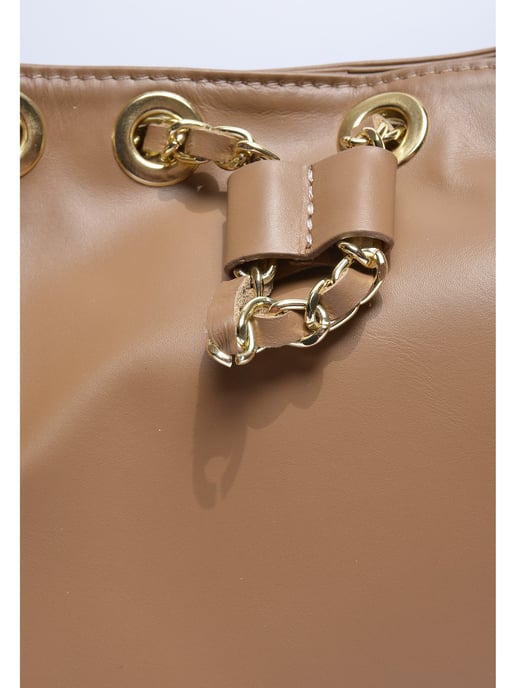 Anna Luchini Beige Bolso de cuero - Image 3