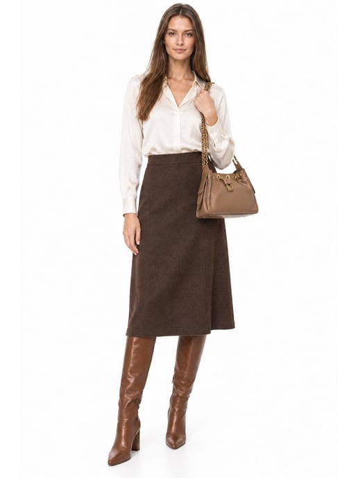 Anna Luchini Beige Bolso de cuero - Image 6
