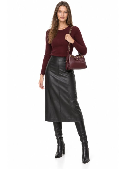 Anna Luchini Vino Bolso de cuero - Image 6