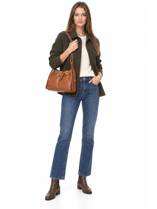 Anna Luchini Brown Bolso de cuero - Image 6