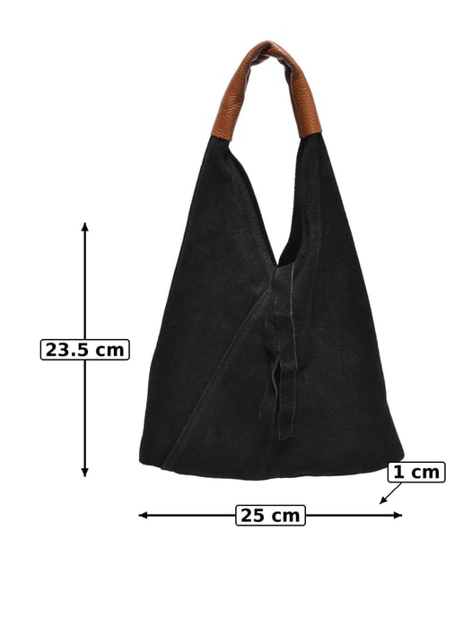 Anna Luchini Negro Bolso de cuero - Image 5
