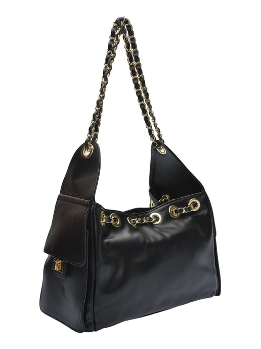 Anna Luchini Negro Bolso de cuero - Image 2