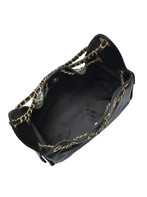 Anna Luchini Negro Bolso de cuero - Image 4