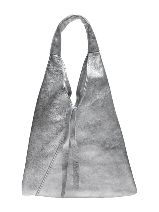 Anna Luchini Plata Bolso de cuero - Image 1