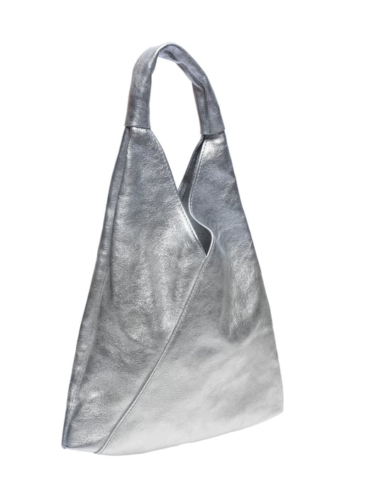 Anna Luchini Plata Bolso de cuero - Image 2