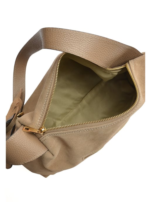 Anna Luchini Beige Bolso de cuero - Image 4