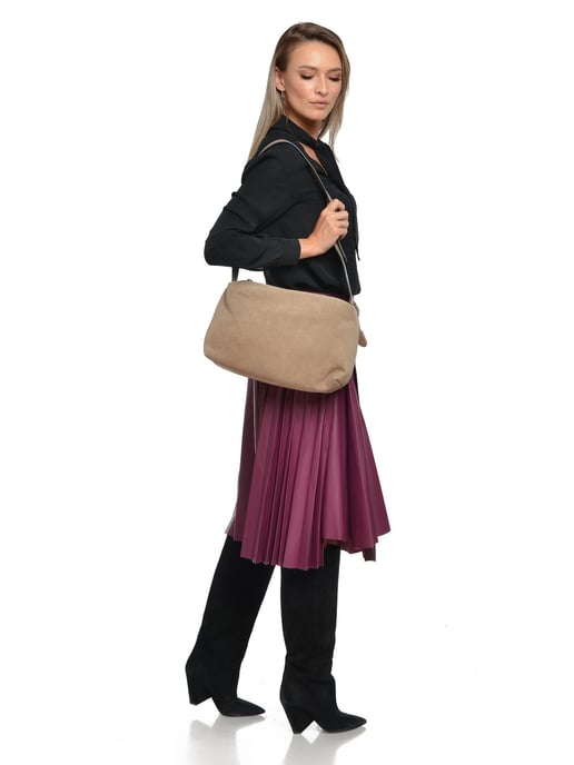 Anna Luchini Beige Bolso de cuero - Image 5