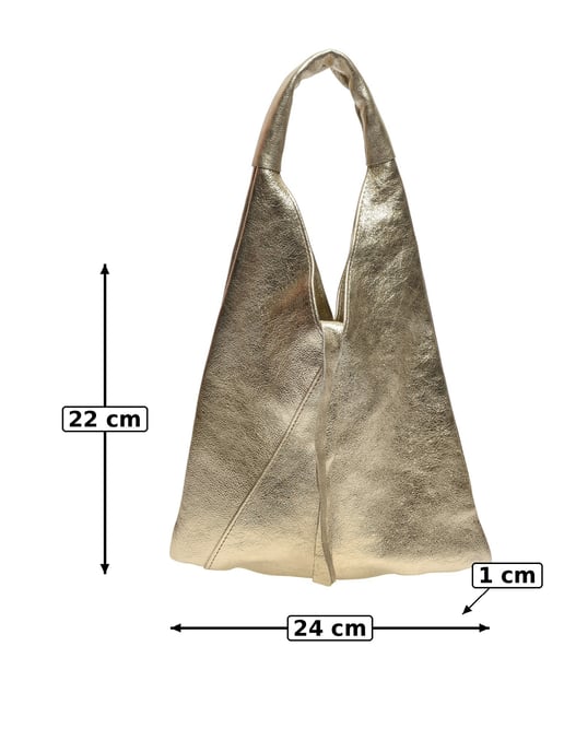 Anna Luchini Oro Bolso de cuero - Image 5