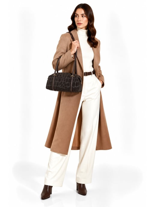 Roberta M Bicolor Bolso de cuero - Image 6