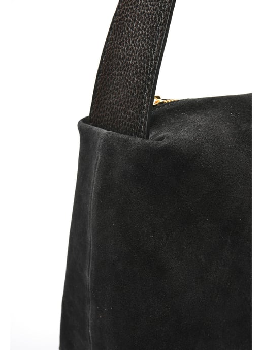 Anna Luchini Negro Bolso de cuero - Image 3