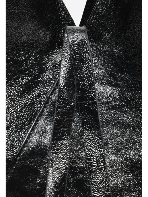 Anna Luchini Negro Bolso de cuero - Image 3