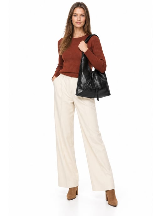 Anna Luchini Negro Bolso de cuero - Image 6