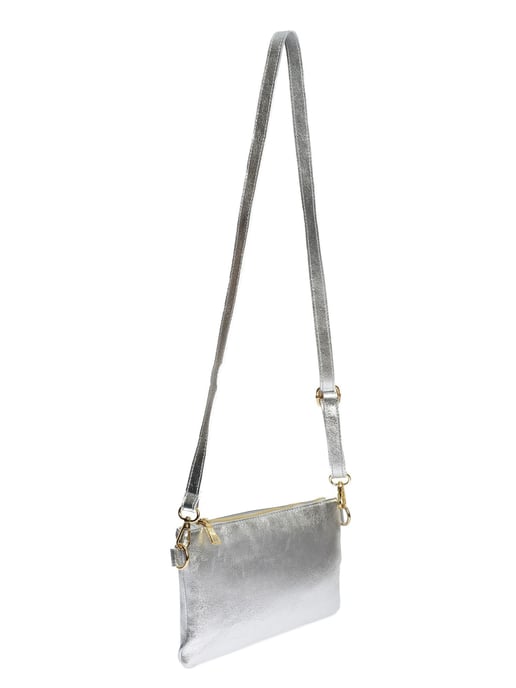 Anna Luchini Plata Bolso de cuero - Image 2