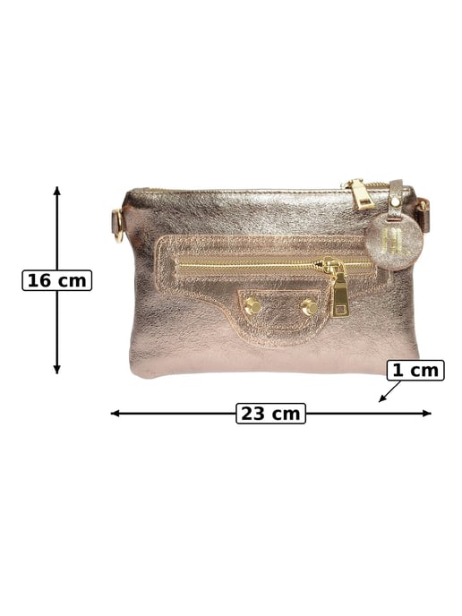 Anna Luchini Bronce Bolso de cuero - Image 6