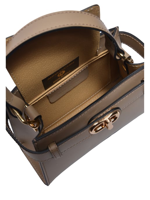 Anna Luchini Beige Bolso de cuero - Image 4