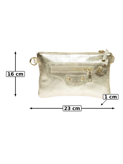 Anna Luchini Oro Bolso de cuero - Image 6