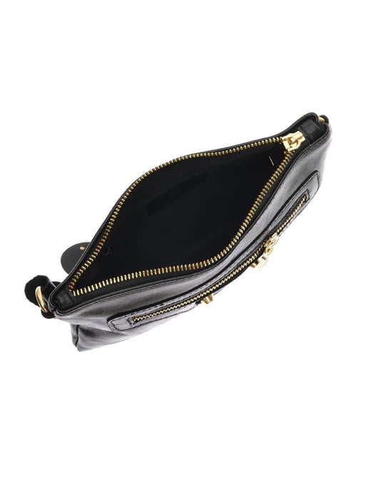 Anna Luchini Negro Bolso de cuero - Image 4