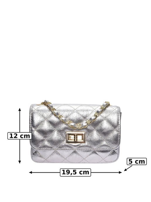 Luisa Vannini Plata Bolso de cuero - Image 6