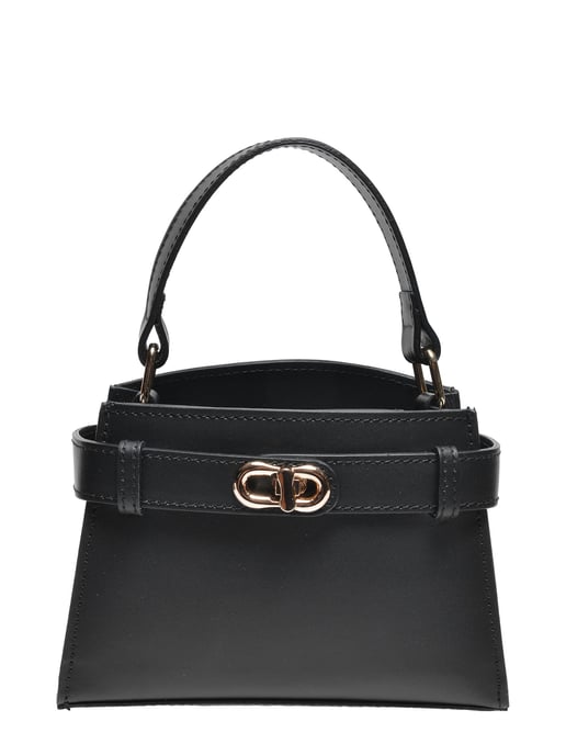 Anna Luchini Negro Bolso de cuero - Image 1