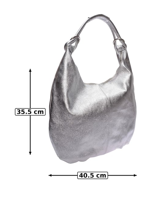 Anna Luchini Plata Bolso de cuero - Image 5