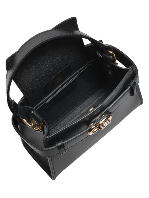 Anna Luchini Negro Bolso de cuero - Image 4