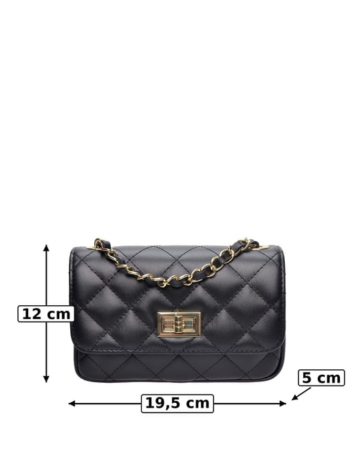 Luisa Vannini Negro Bolso de cuero - Image 6