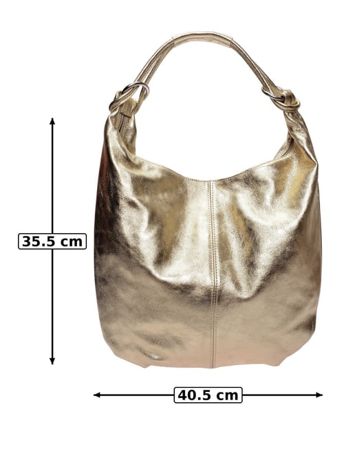 Anna Luchini Oro Bolso de cuero - Image 6