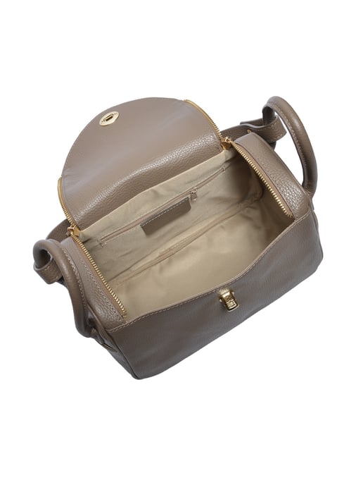 Luisa Vannini Beige Bolso de cuero - Image 4
