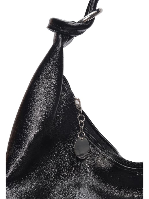 Anna Luchini Negro Bolso de cuero - Image 3