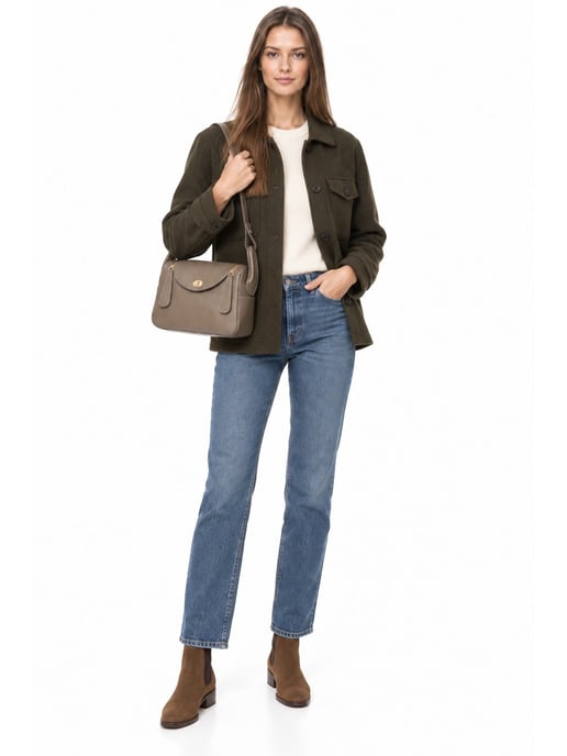 Luisa Vannini Beige Bolso de cuero - Image 6