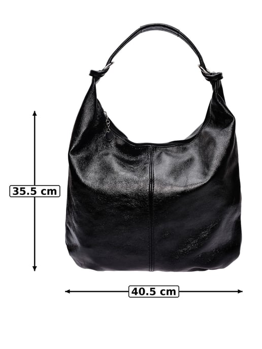 Anna Luchini Negro Bolso de cuero - Image 6