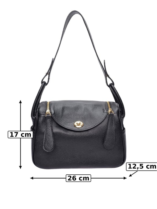 Luisa Vannini Negro Bolso de cuero - Image 6