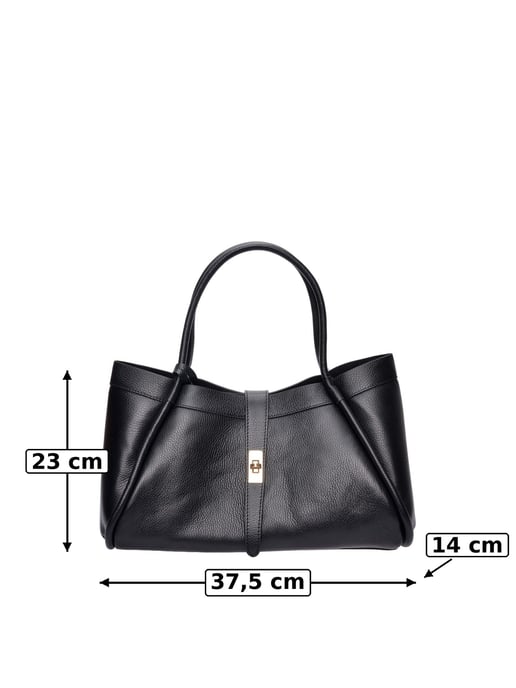Luisa Vannini Negro Bolso de cuero - Image 6