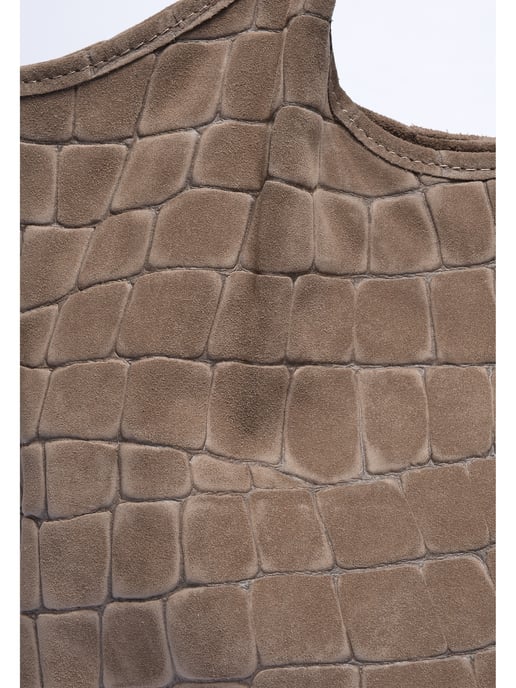 Anna Luchini Beige Bolso de cuero - Image 3