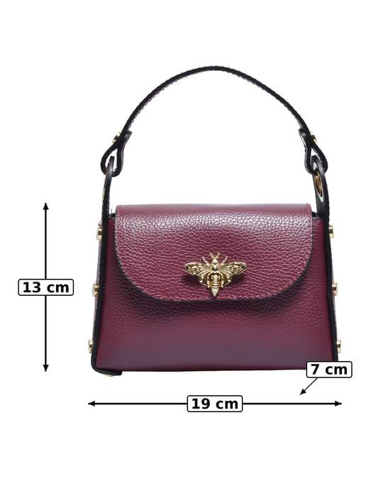 Anna Luchini Vino Bolso de cuero - Image 5