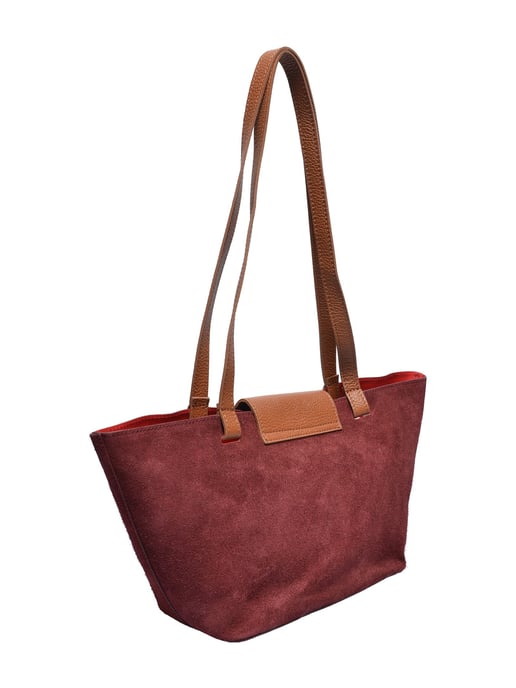Roberta M Borgoña Bolso de cuero - Image 2