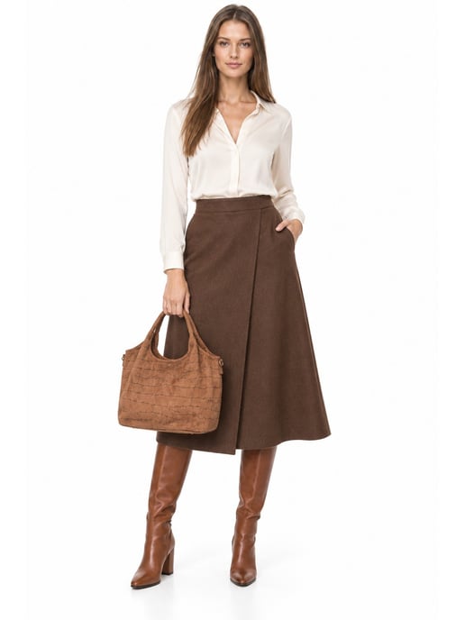Anna Luchini Brown Bolso de cuero - Image 6