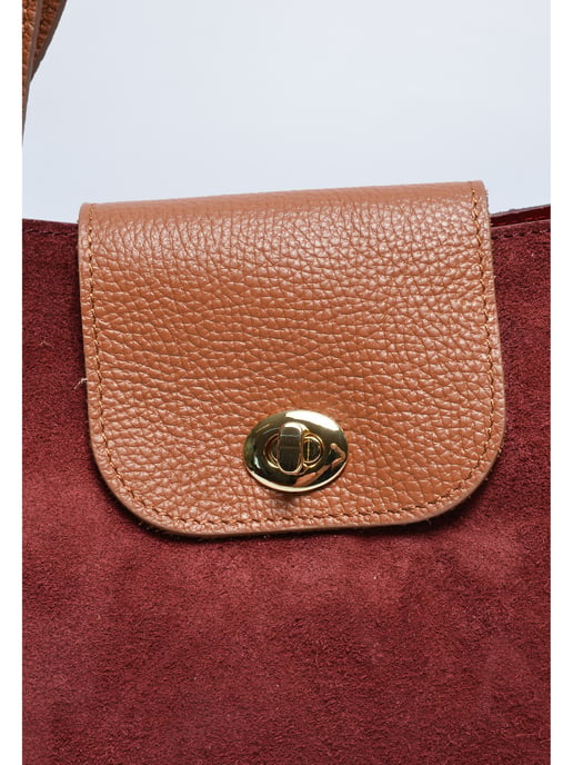 Roberta M Borgoña Bolso de cuero - Image 3
