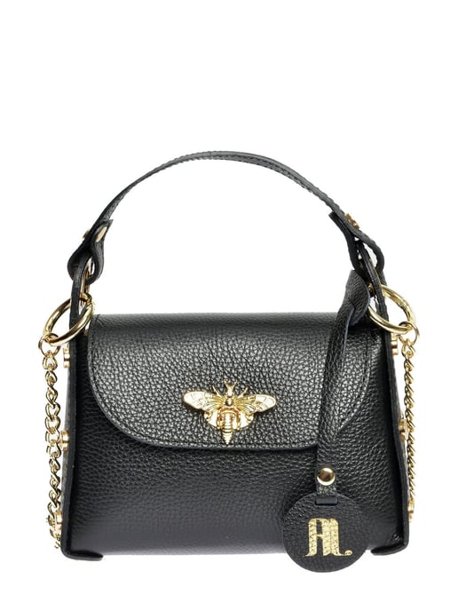 Anna Luchini Negro Bolso de cuero - Image 1