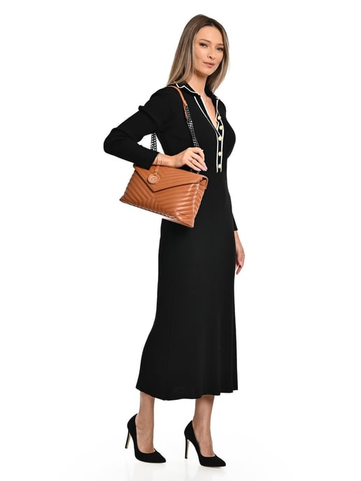 Luisa Vannini COGNAC Bolso de cuero - Image 5