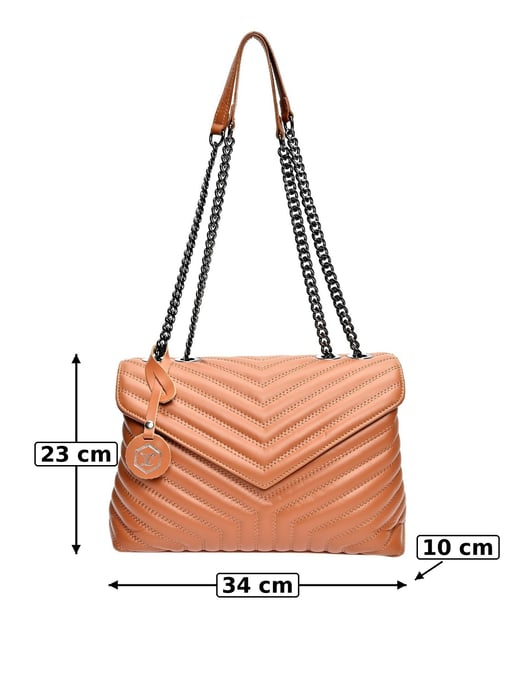 Luisa Vannini COGNAC Bolso de cuero - Image 6