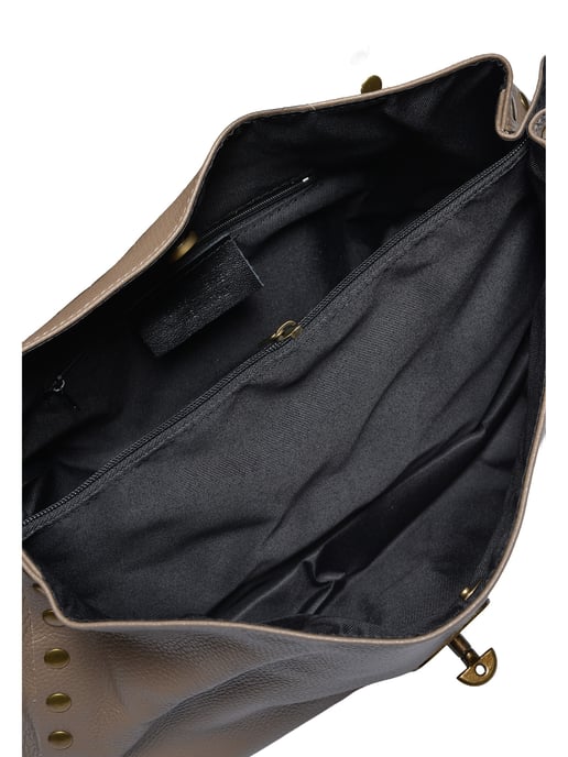 Anna Luchini Beige Bolso de cuero - Image 4
