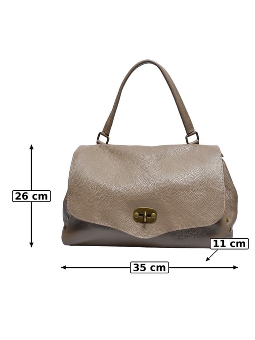 Anna Luchini Beige Bolso de cuero - Image 5