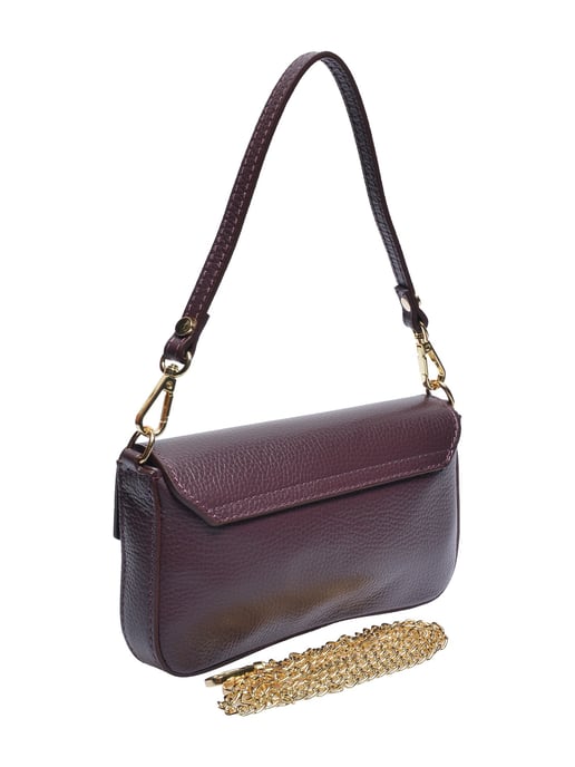 Roberta M Borgoña Bolso de cuero - Image 2