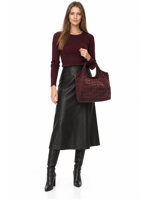 Anna Luchini Vino Bolso de cuero - Image 6