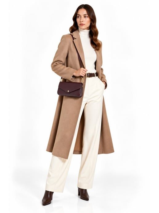 Roberta M Borgoña Bolso de cuero - Image 6