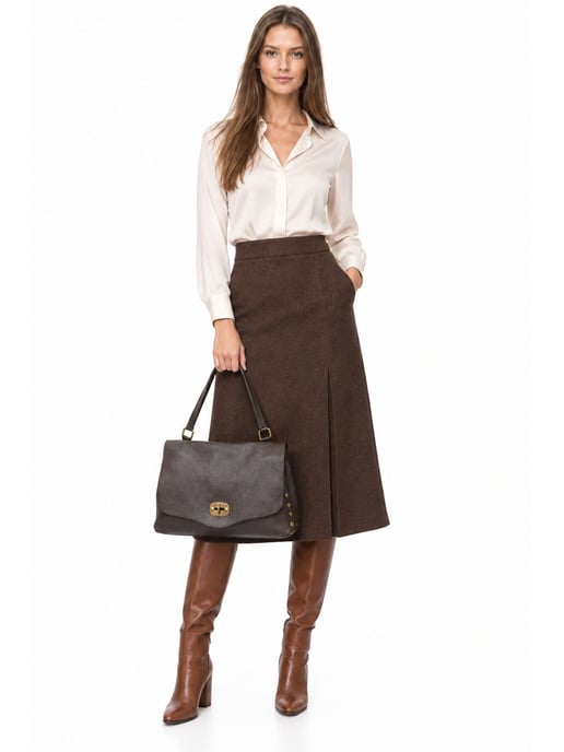 Anna Luchini Granate Bolso de cuero - Image 4