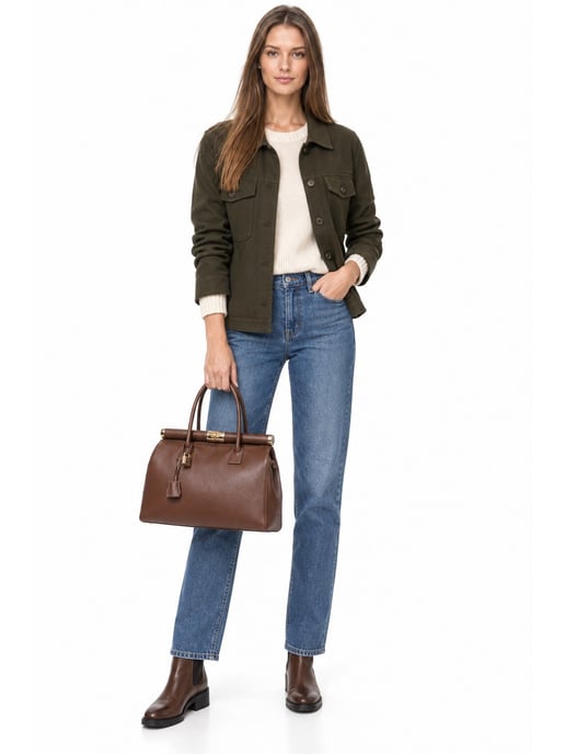 Anna Luchini Granate Bolso de cuero - Image 6