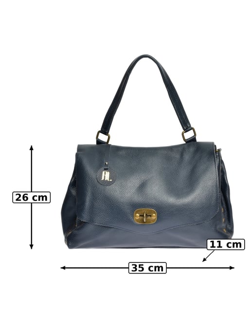 Anna Luchini Azul Bolso de cuero - Image 6